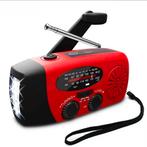 Noodradio AM/FM Radio met Zonnepaneel, Zaklamp & Powerbank, Watersport en Boten, Ophalen of Verzenden, Nieuw