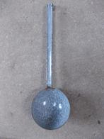 Grijze emaille opschep/soeplepel., Antiek en Kunst, Antiek | Emaille, Ophalen