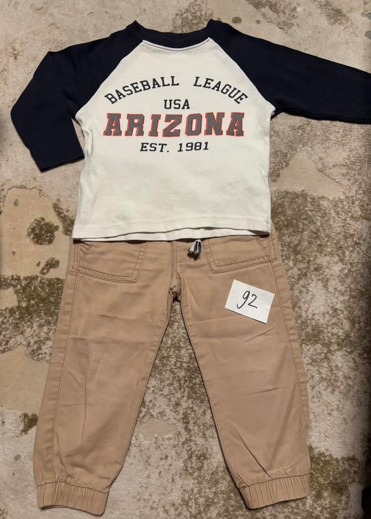 Stoer baseball setje, 92, Ophalen of Verzenden, Zo goed als nieuw, Jongen, Setje