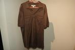 Burberry shirt bruin merk knoopjes merk druk mt L, Maat 52/54 (L), Bruin, Verzenden, Zo goed als nieuw