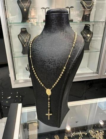 14K gouden Rozenkraans ketting beschikbaar voor biedingen
