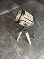Houten lamp met statief, Ophalen of Verzenden, Zo goed als nieuw, Hout, Minder dan 100 cm