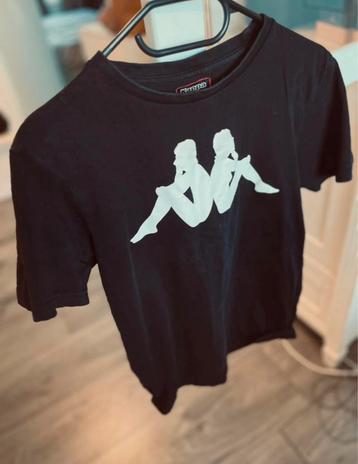 Zwart Kappa T-shirt - Maat S beschikbaar voor biedingen