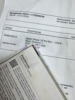 iPhone 16 Pro Max 256GB Black Titanium - Zo goed als nieuw!, 256 GB, Zwart, IPhone 16 Pro Max, Ophalen of Verzenden