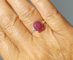 Zilveren ring met natuurlijke Robijn steen zilver 925, Sieraden, Tassen en Uiterlijk, Ringen, O.T., Nieuw, Ophalen of Verzenden