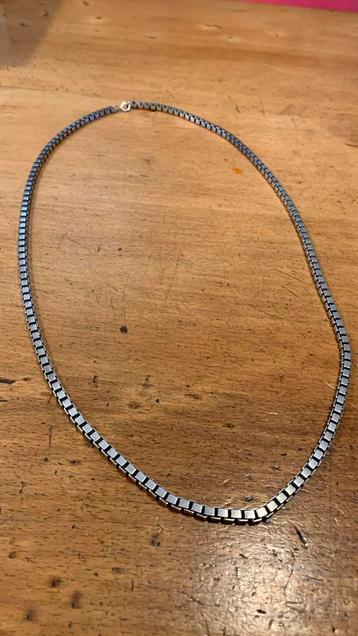 Zilveren Venetiaanse ketting 79 cm lang beschikbaar voor biedingen