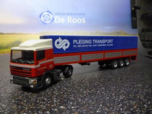 DAF 95 ATI Pleging Transport, Hobby en Vrije tijd, Modelauto's | 1:50, Zo goed als nieuw, Bus of Vrachtwagen, Lion Toys, Ophalen of Verzenden