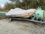 Novurania 420 RIB met 60 pk Johnson - Topstaat!, Gebruikt, Benzine, Minder dan 70 pk, Overige materialen