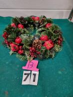 kerstkrans met rode appels [b71], Diversen, Kerst, Ophalen of Verzenden