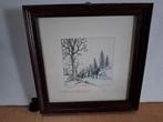 schilderij winter, Antiek en Kunst, Kunst | Schilderijen | Klassiek, Ophalen of Verzenden