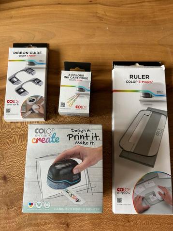 Colop e‑Mark nieuw in doos + Ruler, Ribbon Guide & Cartridge beschikbaar voor biedingen