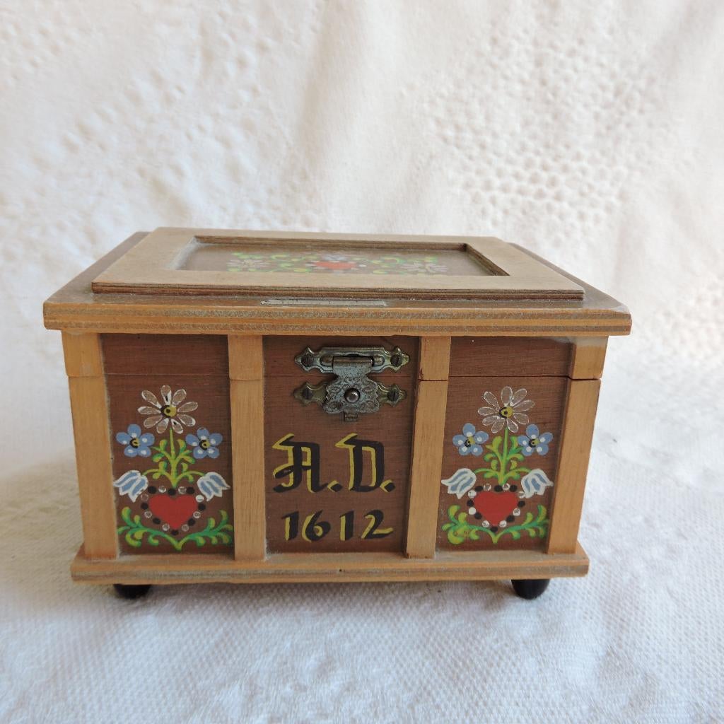 Muziekdoos 1612 vintage Zwarte woud, Antiek en Kunst, Ophalen of Verzenden