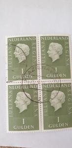 3450 juliana regina fl 1.00 Blokje van 4, Postzegels en Munten, Postzegels | Nederland, Verzenden