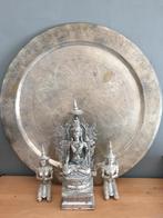 groot metalen dienblad, Ophalen, Rond, Metaal