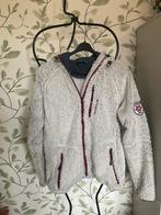 Teddyfleece grijs met donkerrood, dames, maat 40, van Tenson, Ophalen of Verzenden, Gedragen, Grijs