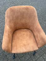 Bruine Stoffen Stoel met Armleuningen, Huis en Inrichting, Ophalen, Gebruikt, Bruin, Eén