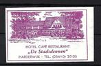 181 Harderwijk hotel cafe rest DE STADSDENNEN (Roze), Ophalen of Verzenden, Nederland