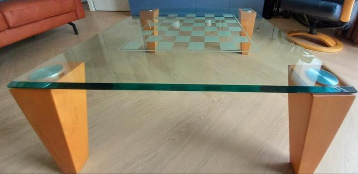 Salontafel 100x100 cm, Huis en Inrichting, Tafels | Salontafels, Gebruikt, Minder dan 50 cm, 50 tot 100 cm, 100 tot 150 cm, Rechthoekig