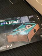 Poolbiljart op tafel 17,50€, Ophalen of Verzenden, Zo goed als nieuw, Pooltafel