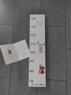 Houten Groeimeter, meetplank nav geboortekaartje / babykamer, RW Houtidee Handgemaakt, Kraamcadeau, Info@rwhoutidee.nl, Nieuw