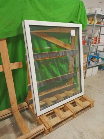 Aluminium Vast kozijn  b115 x h145 cm Wit  -1345- beschikbaar voor biedingen