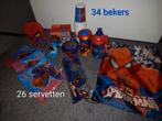 Spiderman beker rugtas knuffel sokken, Ophalen of Verzenden, Gebruikt