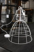 Hippe witte open metalen hanglamp Gaby light & living, Ophalen of Verzenden, Zo goed als nieuw, Metaal