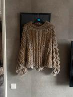Poncho beige/ bruin mt. L, Kleding | Dames, Overige Dameskleding, Ophalen of Verzenden, Zo goed als nieuw