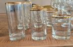 44 delig glasservies met gouden rand., Ophalen, Zo goed als nieuw, Overige stijlen