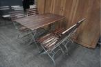 Inklapbare tuintafel met tuinstoelen bistro tafel stoelen, Tuin en Terras, Niet ingevuld, Gebruikt, Niet ingevuld, Tuinset