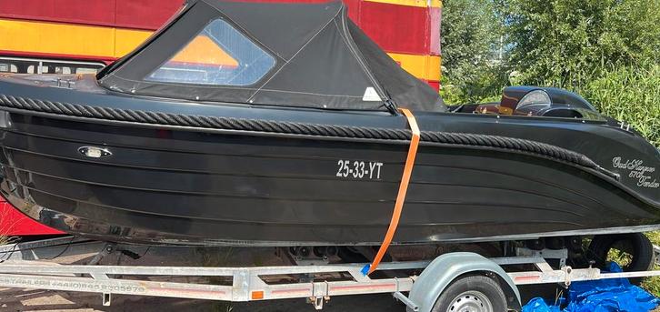 Oudhuijzer 570 Tender 70pk Yamaha (inclusief trailer?, Watersport en Boten, Sloepen, Zo goed als nieuw, 70 pk of meer, 3 tot 6 meter