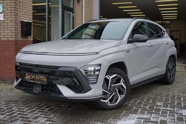 Hyundai Kona 1.6 GDI HEV N Line Cyber Gray|Trekhaak|BOSE|El., Auto's, Hyundai, Bedrijf, Te koop, Kona, 360° camera, ABS, Achteruitrijcamera