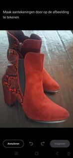 Rode enkellaarsjes 39, Ophalen of Verzenden, Zo goed als nieuw, Rood