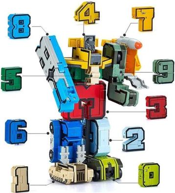 Numberbots – transformeerbare nummer robots beschikbaar voor biedingen