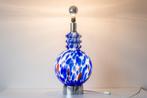 70s Vloerlamp Tafellamp Vintage Retro Murano Glas Chroom, Huis en Inrichting, Lampen | Tafellampen, Zo goed als nieuw, 50 tot 75 cm