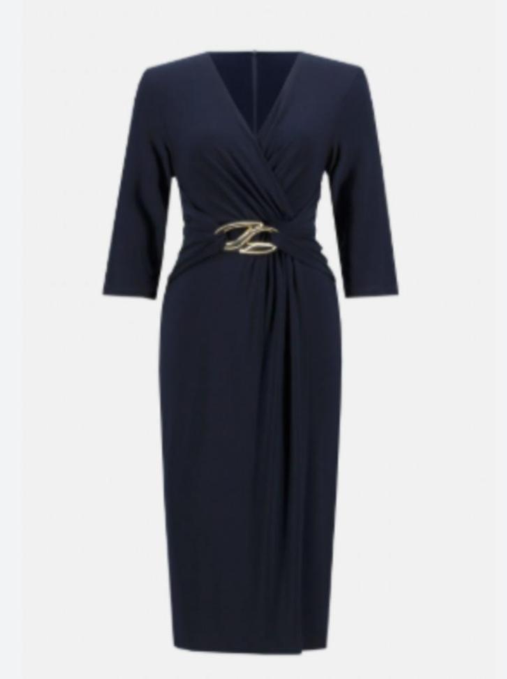 Joseph Ribkoff getailleerde chique jurk mt 44 valt mt 42/44, Kleding | Dames, Jurken, Zo goed als nieuw, Maat 42/44 (L), Zwart