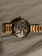 Diesel Horloge Goud Kleurig, Sieraden, Tassen en Uiterlijk, Horloges | Heren, Overige merken, Staal, Gebruikt, Staal