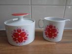 rood vintage melkkannetje + suikerpotje THOMAS GERMANY, Ophalen, Overige typen, Zo goed als nieuw, Overige stijlen