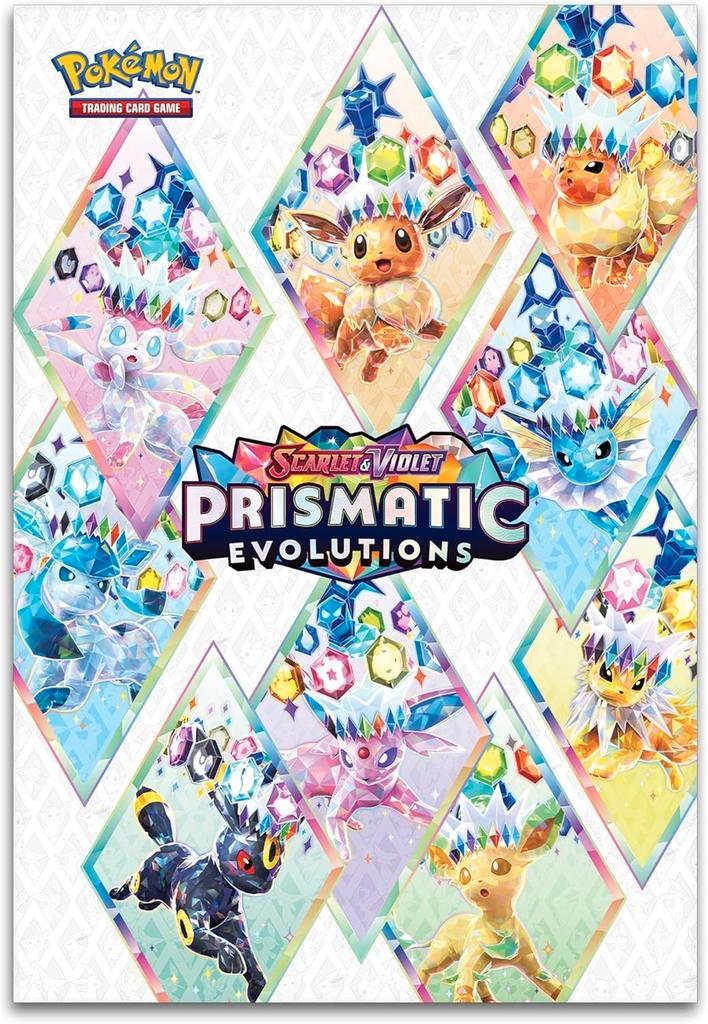 GEZOCHT - Prismatic Evolutions, Hobby en Vrije tijd, Verzamelkaartspellen | Pokémon, Zo goed als nieuw, Losse kaart, Foil, Ophalen of Verzenden