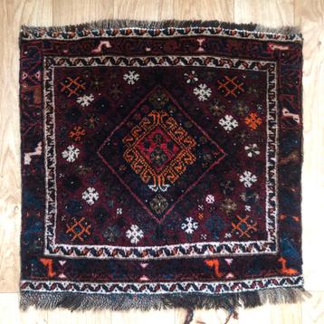 Handgeknoopt Perzisch kleedje 77 cm x 74 cm beschikbaar voor biedingen