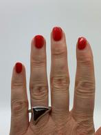 Z219 Prachtige zilveren barnsteen ring maat 20, Sieraden, Tassen en Uiterlijk, Ringen, 20 of groter, Ophalen of Verzenden, Zo goed als nieuw
