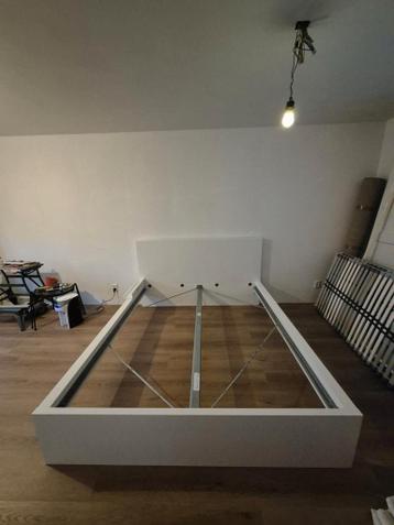 Bedframe Ikea Malm 160x200 4 lades lattenbodem bamboo matras - afbeelding 4