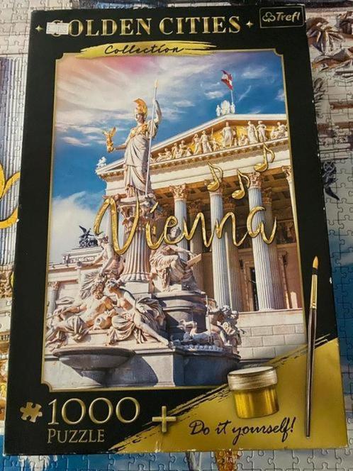 Legpuzzel 1000 stukjes Vienna Wenen golden cities, Hobby en Vrije tijd, Denksport en Puzzels, Zo goed als nieuw, Legpuzzel, 500 t/m 1500 stukjes