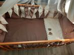 NIEUW! HAND GEMAAKT,120/60,ECRU-CHOCO., Ophalen of Verzenden, Nieuw, Ledikant