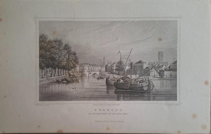 3 staalgravures uit 1860 van UTRECHT, Antiek en Kunst, Antiek | Boeken en Bijbels, Ophalen of Verzenden