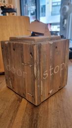 Grote Houten Deurstoo met Touw - Thee van Isa, Ophalen of Verzenden, Nieuw, Binnen