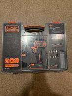 Black+Decker Schroefmachine - Incl. Accu & Accessoires, Gebruikt, Variabele snelheid, Ophalen of Verzenden, Boor- en Schroefmachine