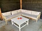 tuin loungeset hout, Tuin en Terras, Ophalen, 5 zitplaatsen, Zo goed als nieuw, Loungeset
