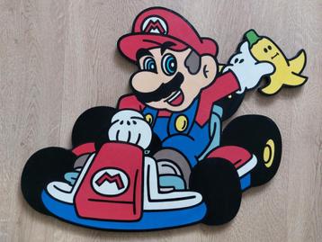 Super Mario kart met banaan wandbord voor € 23,95