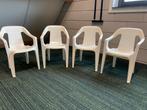 Witte Kinderstoeltjes - Set van 4, Tuin en Terras, Ophalen of Verzenden, Gebruikt, Kunststof